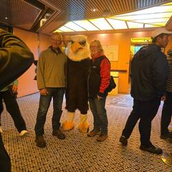 Yes, there are eagles in Alaska. Even on the ship