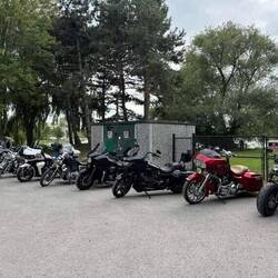 Perfect end-of-lane parking for the bikes in Port Dalhousie