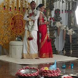 Hinduistische Trauung im Tempel (hier der Fotoshoot)