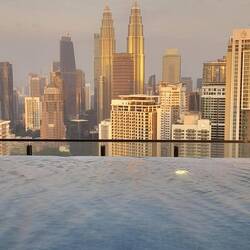 Ausblick vom Hotelpool.