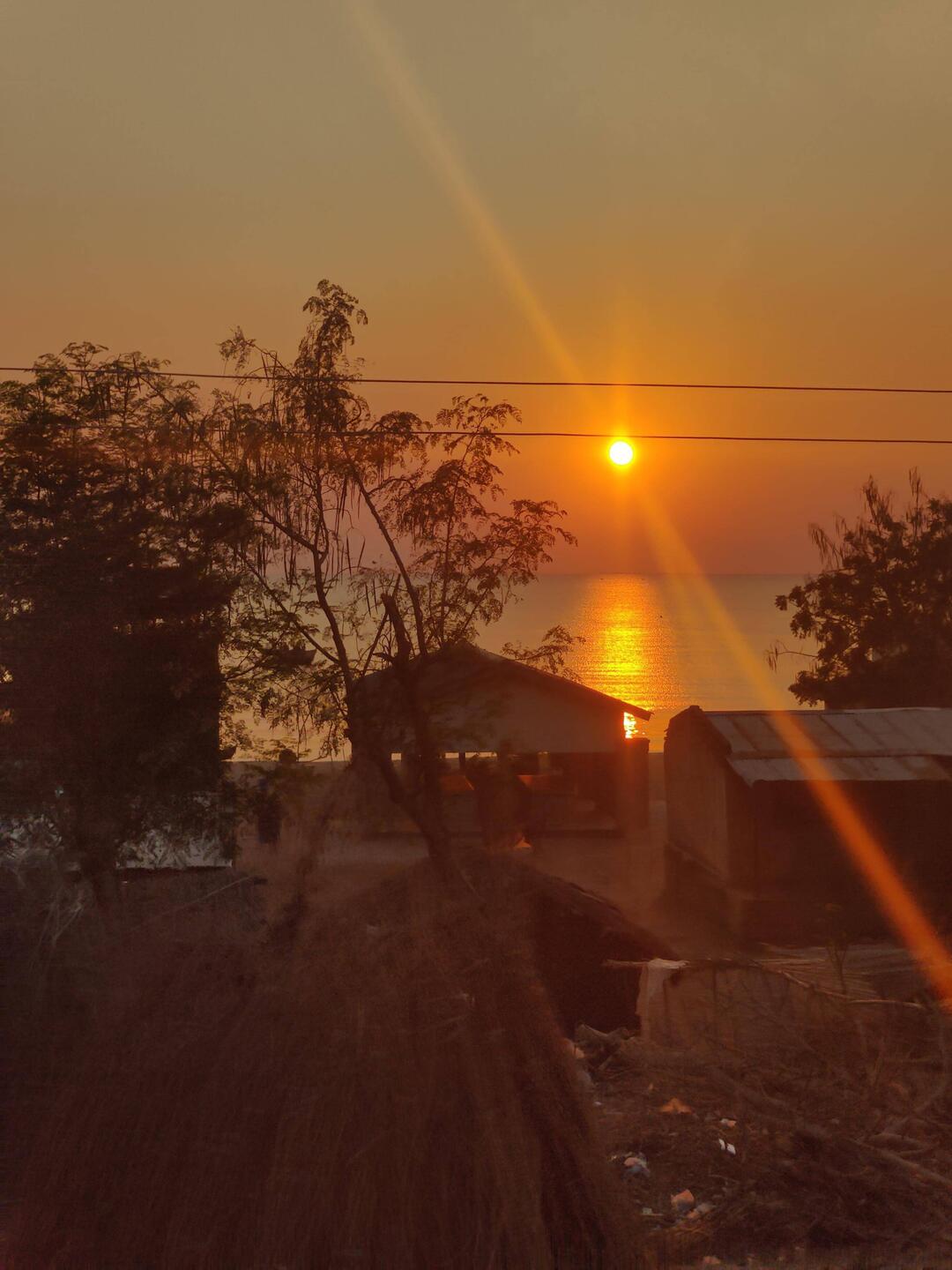 Sunrise at lake Malawi