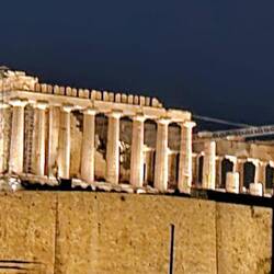 The night view from our terrace
