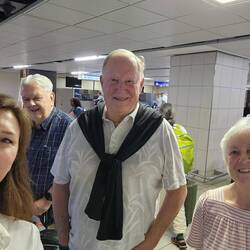 At Baggage Claim Before we knew my luggage was lost.