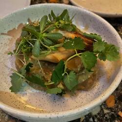 Trumpet mushroom and eggplant miso