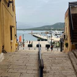 From Main Street to sea front where we ate last night