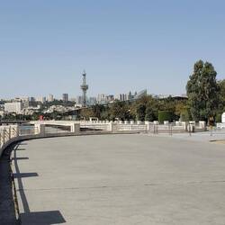 HUGE waterfront walkway all along the Caspian sea
