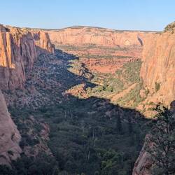 Hike into the canyon