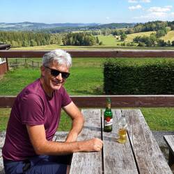Erfrischungspause mit schöner Aussicht