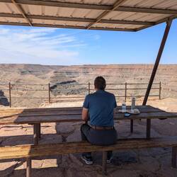 Kaffeepause mit Aussicht