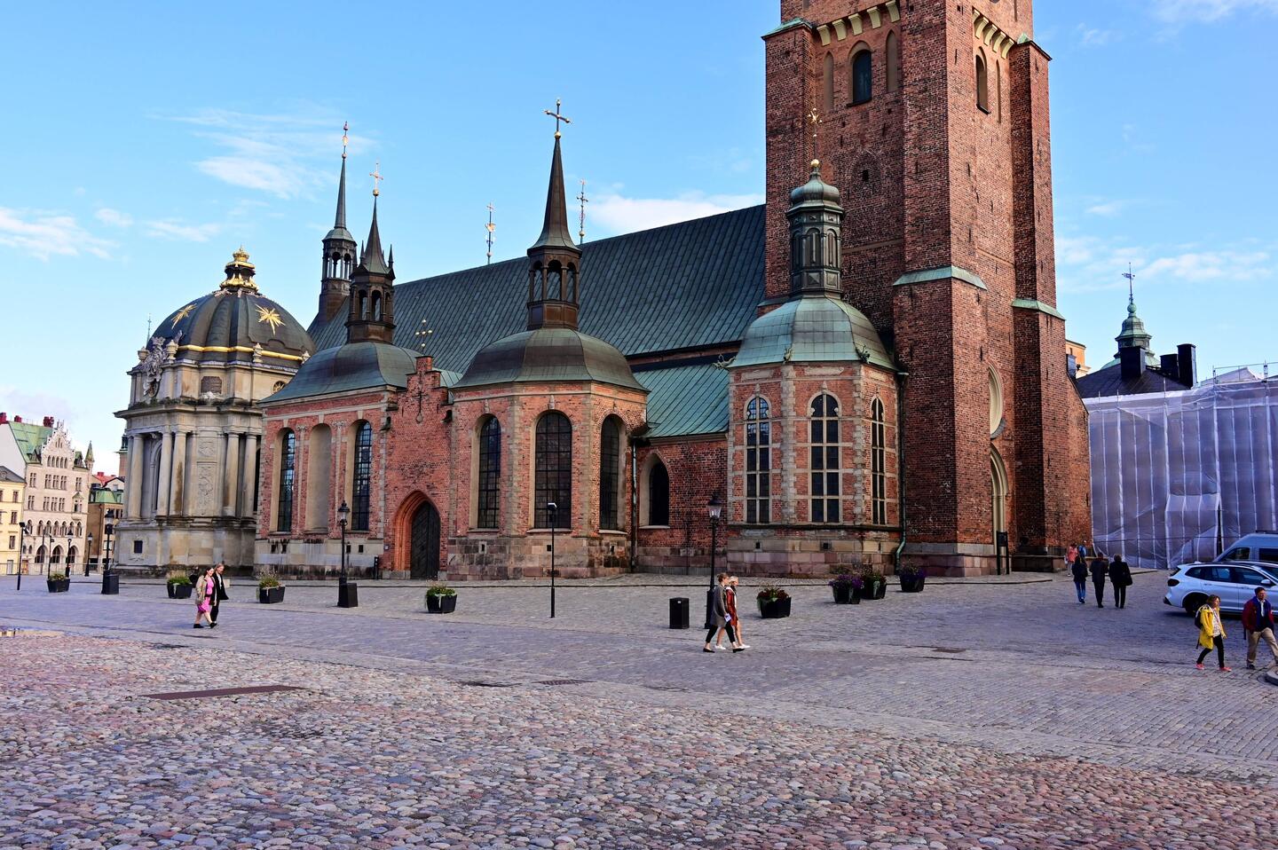 Riddarholmen Church, resting place of the Swedish Monarchs, on Gamla Stan