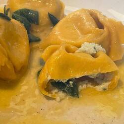 Tortellini with ricotta and sage butter