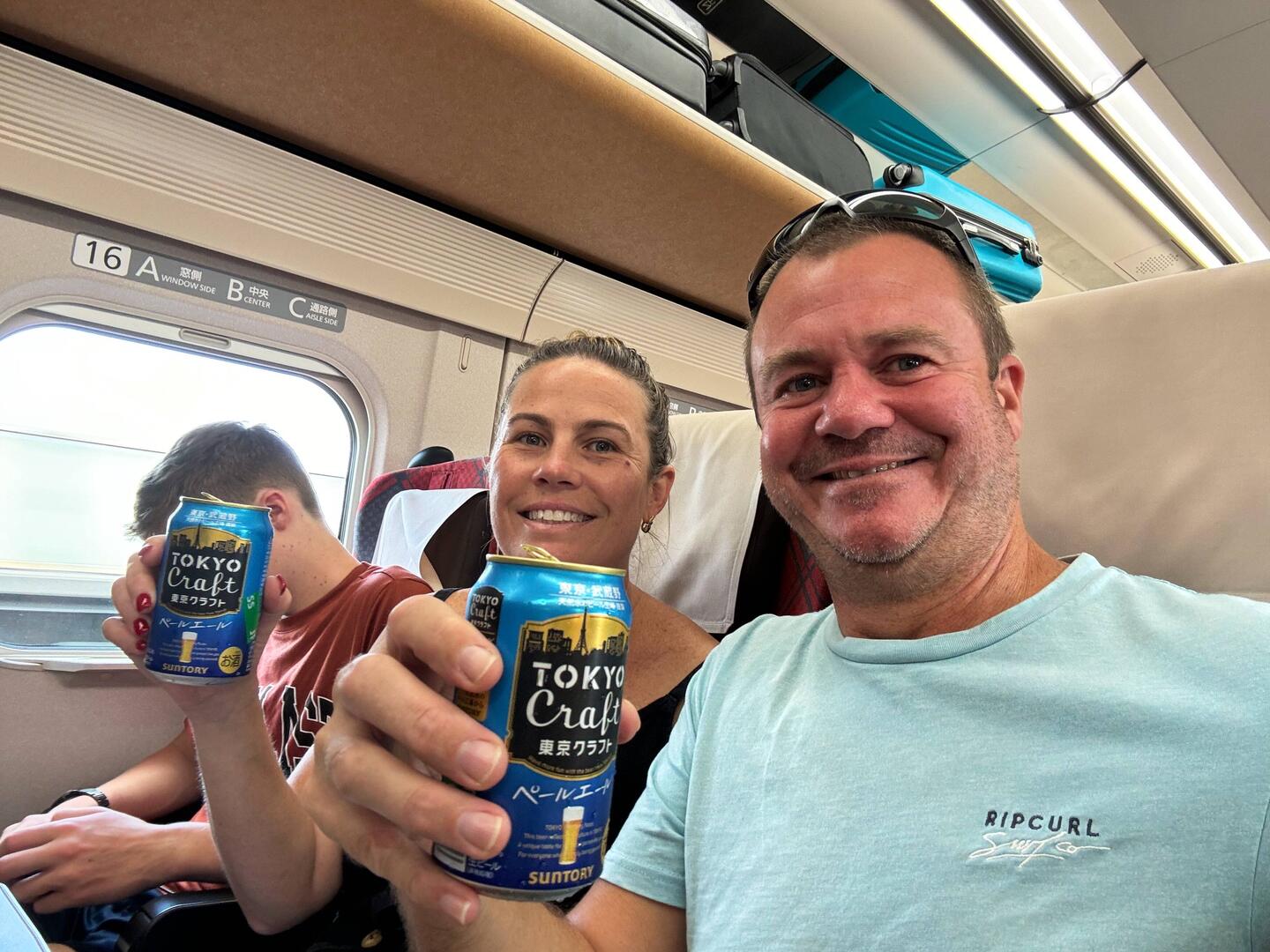 Ahhhh Shinkansen beer o'clock