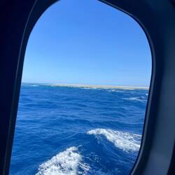 Swell outside cabin