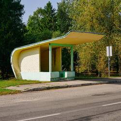 Bushaltestelle im Nichts