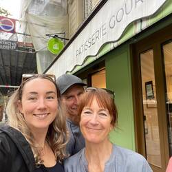 Please stop - it's be 3 blocks since our last pastry!!!