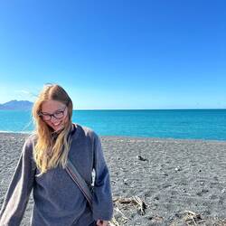 Happy by the sea