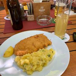 Child's portion of Wiener schnitzel.