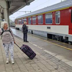 Station Bratislava lijkt uitgestorven