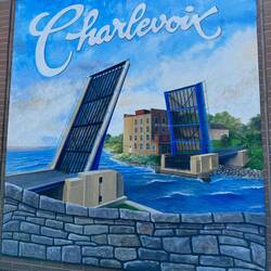 Downtown mural on the drug store