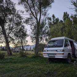 Idyllisches Nachtlager