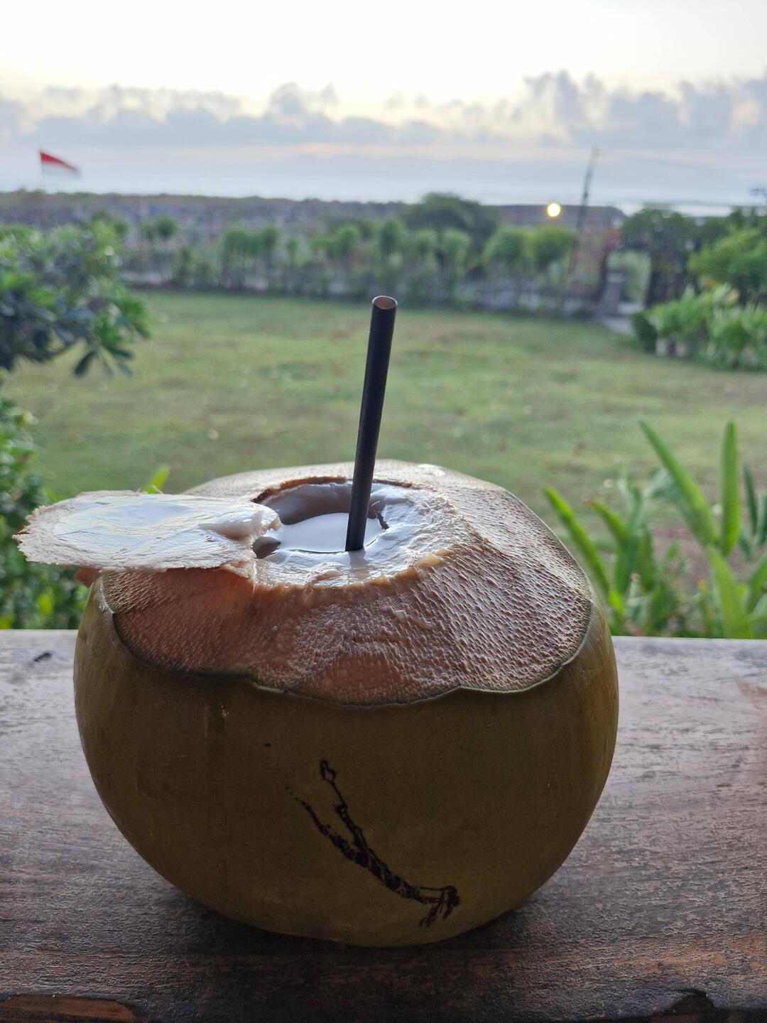 1st young coconut 🥥 was good to get hydrated, then added some Bacardi to make it real 🤭