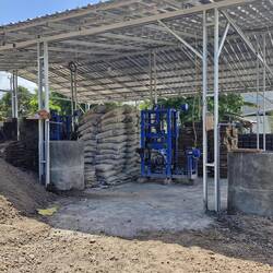 Sooooooo hot at this place, insane, they were making bricks.