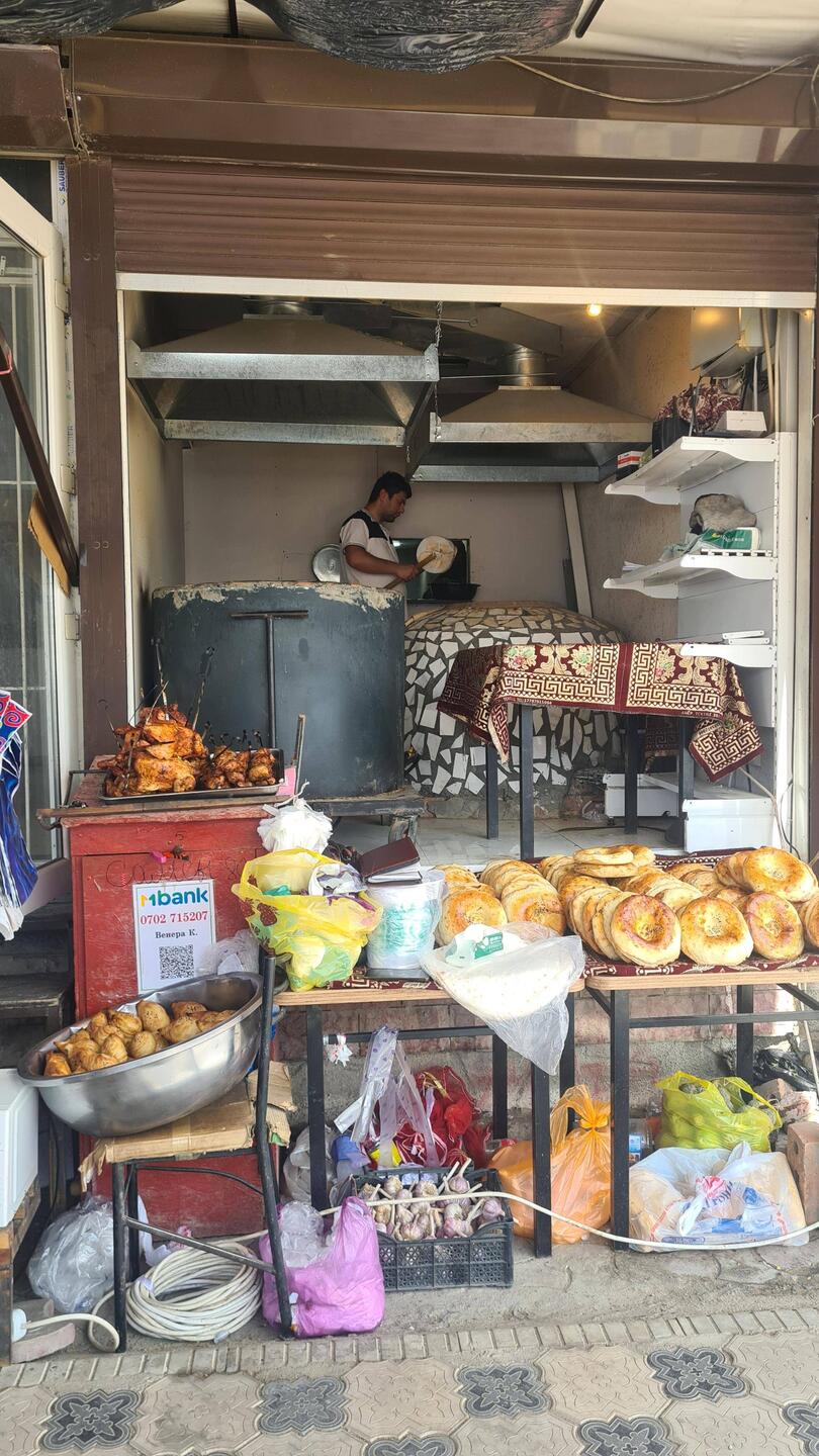 Making bread on the street