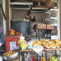 Making bread on the street