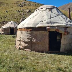 Yurt camp on the way to Kol Ukok