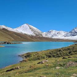 Kol ukok lake, at just under 3300m