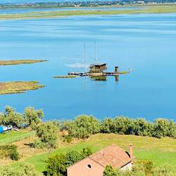 Weitsicht bis zu den Bergen