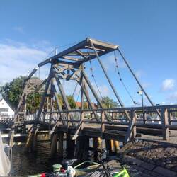 Holzklappbrücke