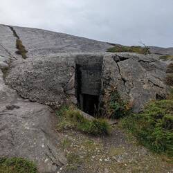Eingang in einen Bunker