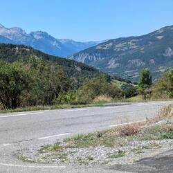 Descending from the Col de la Bonnette