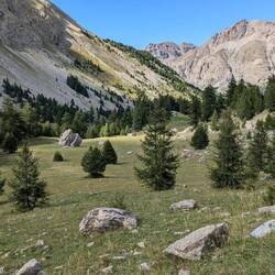 The valley below the Col de la Cayolle