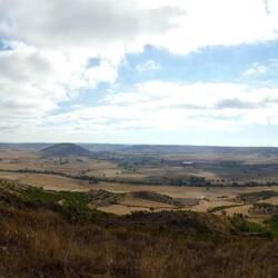 View looking down from the Alto de Mostelares