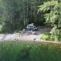 Unser einsamer Campspot