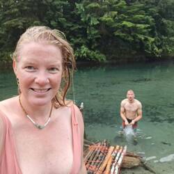 Leicht verdötscht nach Aufstehen und Baden...war mal wieder seeeeeehr kalt