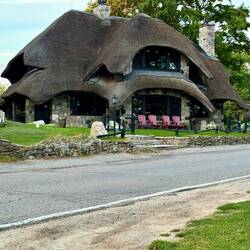 One of the Mushroom houses back in Charlevoix. Found on our morning walk