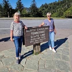 An der Staatsgrenze zwischen North Carolina und Tennessee