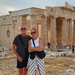 In front of the Temple Athena Nike