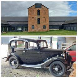 Childerley Hall; the Mill building / car used for weddings