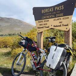 Boreas Pass 11'500 feet (~3500m) dank ehemaligem Eisenbahntrassee angenehmer Aufstieg