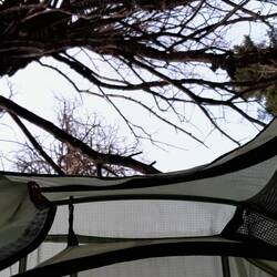 Camp hinter La Manga Pass: Vor dem Aufstehen (wieder warten auf Sonne:-)