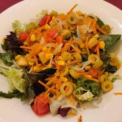 Menu du soir : salade