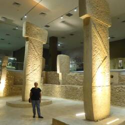 Reproduction T-columns showing how big they were!