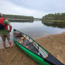 Hier kommt das Boot zu Wasser