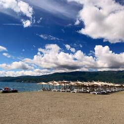 Einer der Strände von Struga