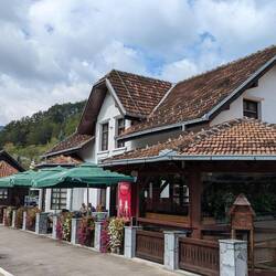 Historischer Bahnhof in Mokra Gora (Serbien)
