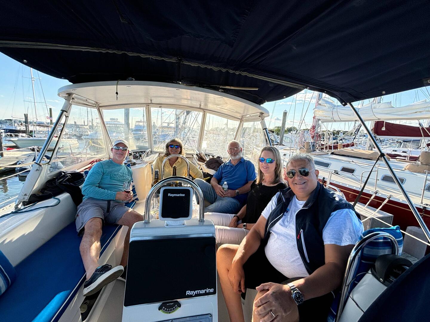 On Ori and Lisa's boat, Miranda III